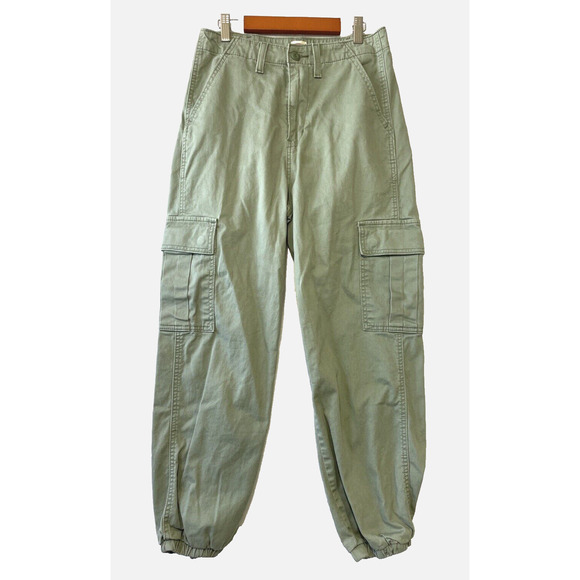 Levi's Mens Cargo Jogger Pants Cotton Blend Six-Pocket Jogger Pants 27x24 Sage - Picture 1 of 11